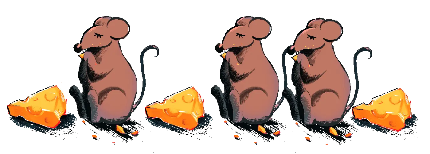 ねずみのアニメーション